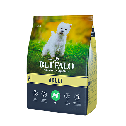 Mr. Buffalo ADULT MINI Сухой корм для собак  мелких пород ягненок 2кг
